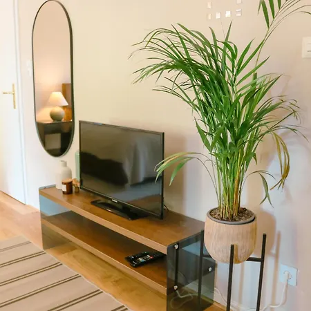Big-size Bett Gartenapartment Daire *