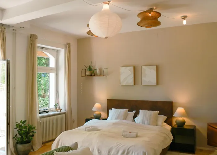 Apartment Big-size Bett Gartenapartment